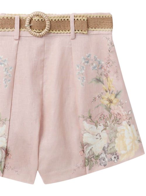 Shorts stampa floreale Zimmermann | 9921ASS243PINK FLORAL